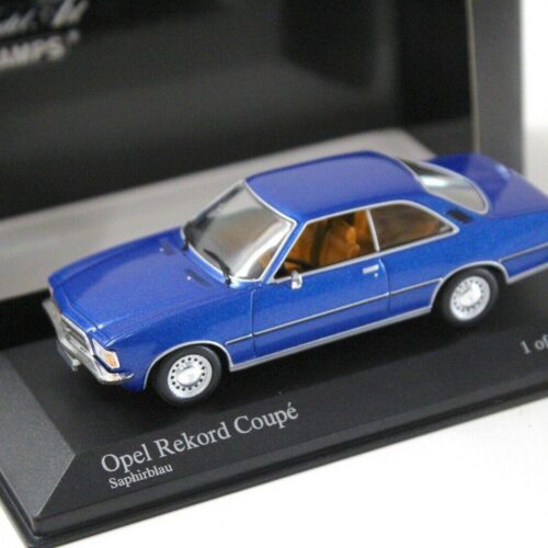 1:43 Minichamps Opel Rekord D Coupe Saphir blue 1975