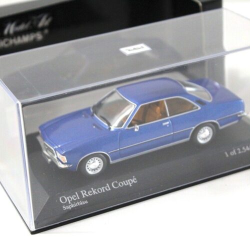 1:43 Minichamps Opel Rekord D Coupe Saphir blue 1975