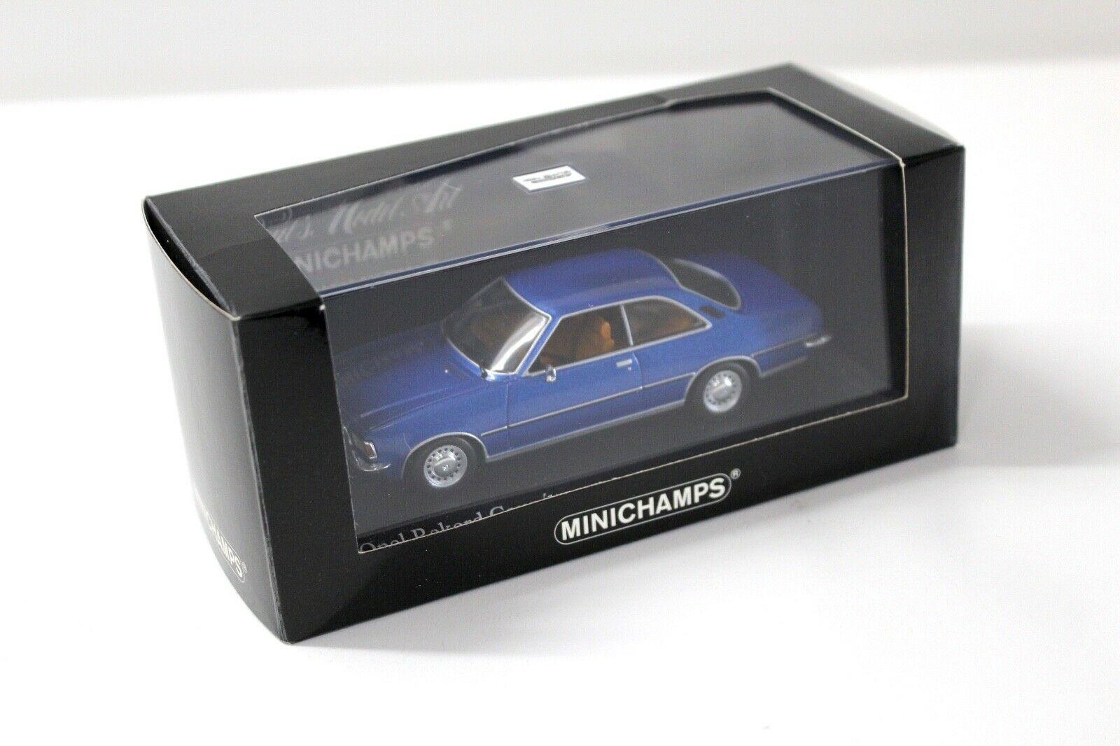 1:43 Minichamps Opel Rekord D Coupe Saphir blue 1975