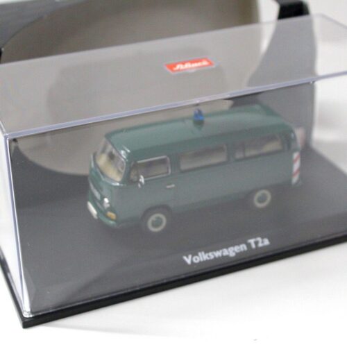 1:43 Schuco Volkswagen VW T2a Bus "POLIZEI" dark green - Image 3