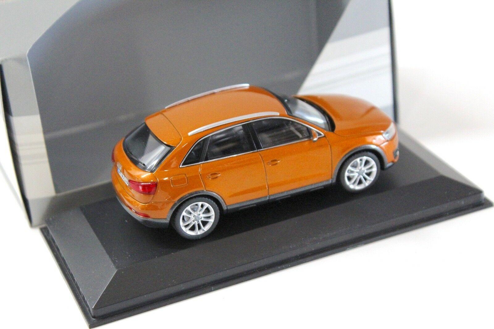 1:43 Schuco Audi Q3 Samoa orange 2011 DEALER VERSION