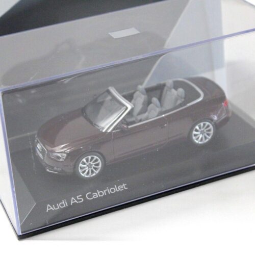 1:43 Norev Audi A5 Cabriolet Shiraz red DEALER VERSION