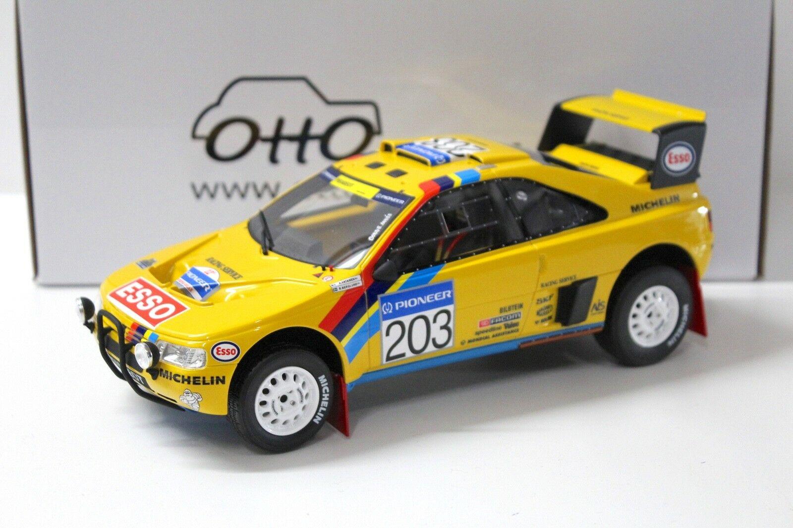 1:18 OTTO mobile OT532 Peugeot 405 T16 Grand Raid Paris Dakar #203 yellow