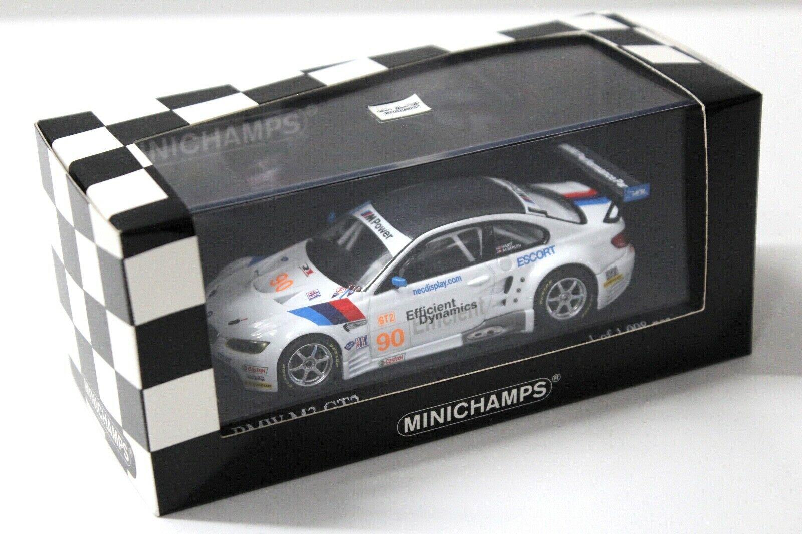 1:43 Minichamps BMW M3 GT2 Hand/Auberlen ALMS 2009 #90 white