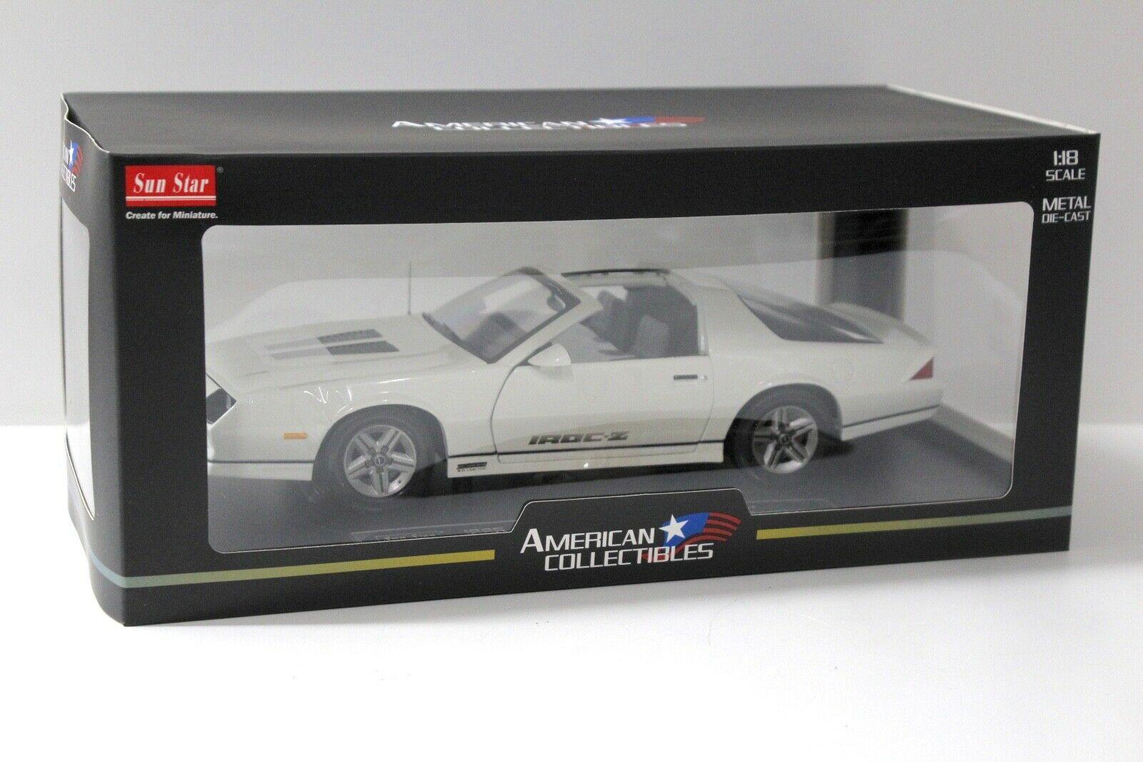 1:18 SunStar 1985 Chevrolet Camaro IROC-Z white
