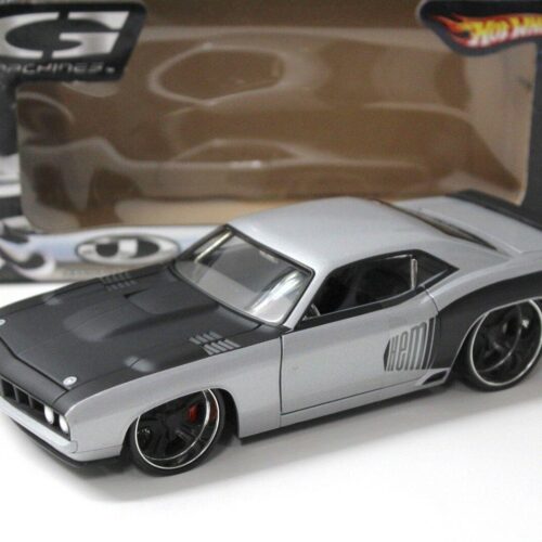 1:24 Hot Wheels Plymouth Cuda G-Force 1971 silver