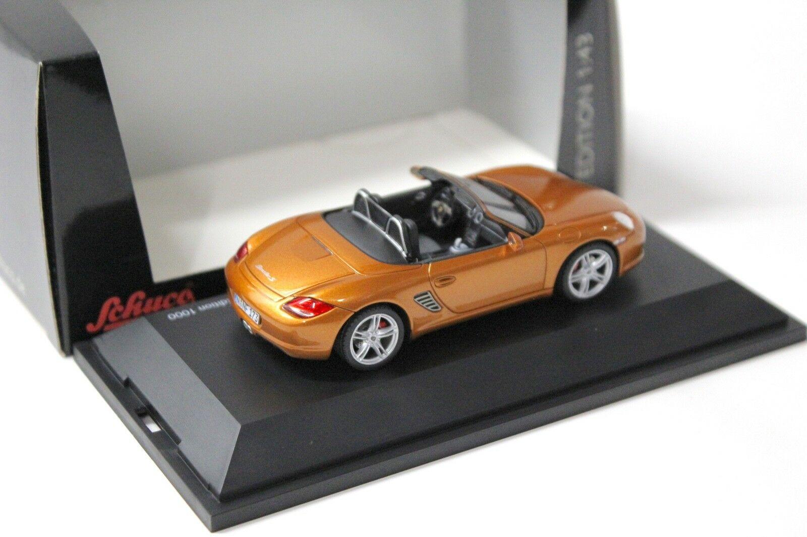 1:43 Schuco Porsche Boxster S gold-orange