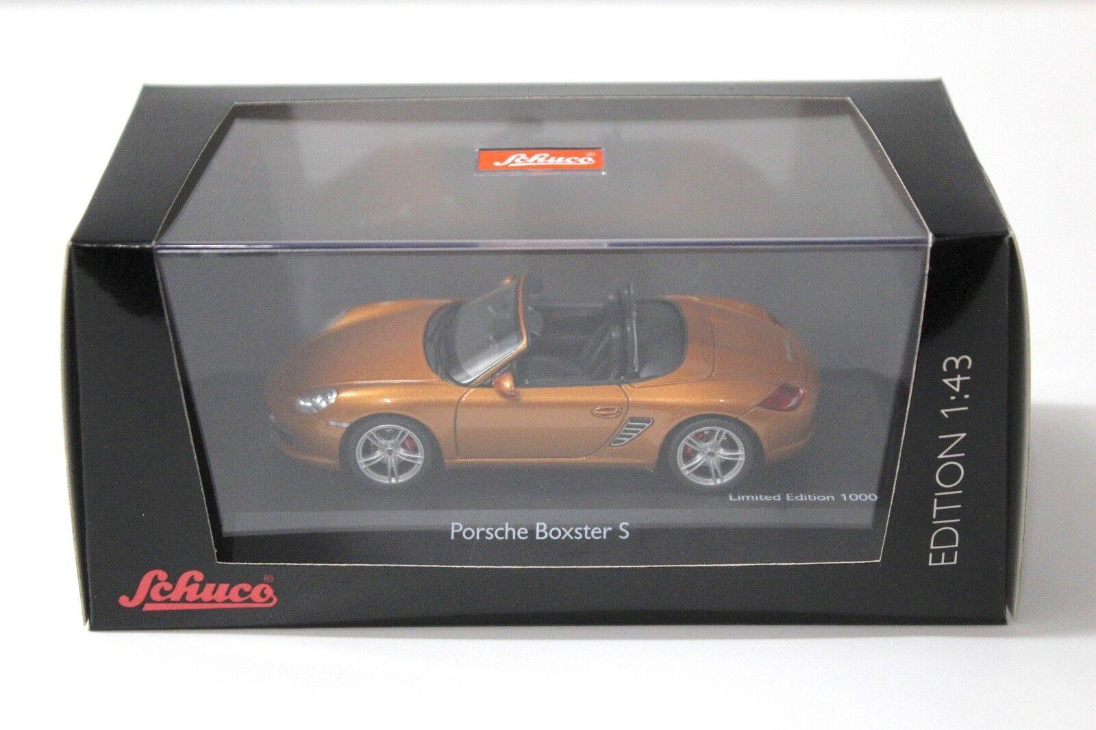 1:43 Schuco Porsche Boxster S gold-orange