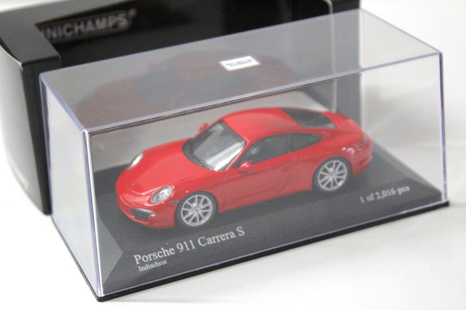 1:43 Minichamps Porsche 911 991 Carrera S Indisch red