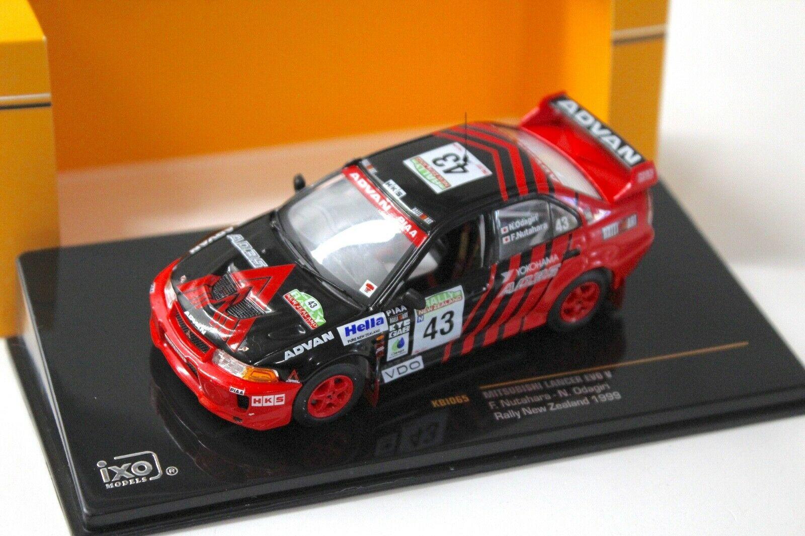 1:43 IXO Mitsubishi Lancer Evo 5 Rally New Zealand #43 Nutahara 1999