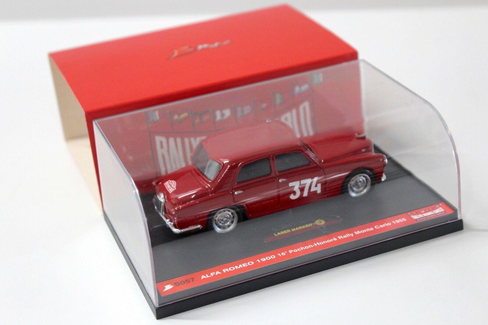 1:43 Brumm Alfa Romeo 1900 Rallye Monte Carlo" 1955 #374 red
