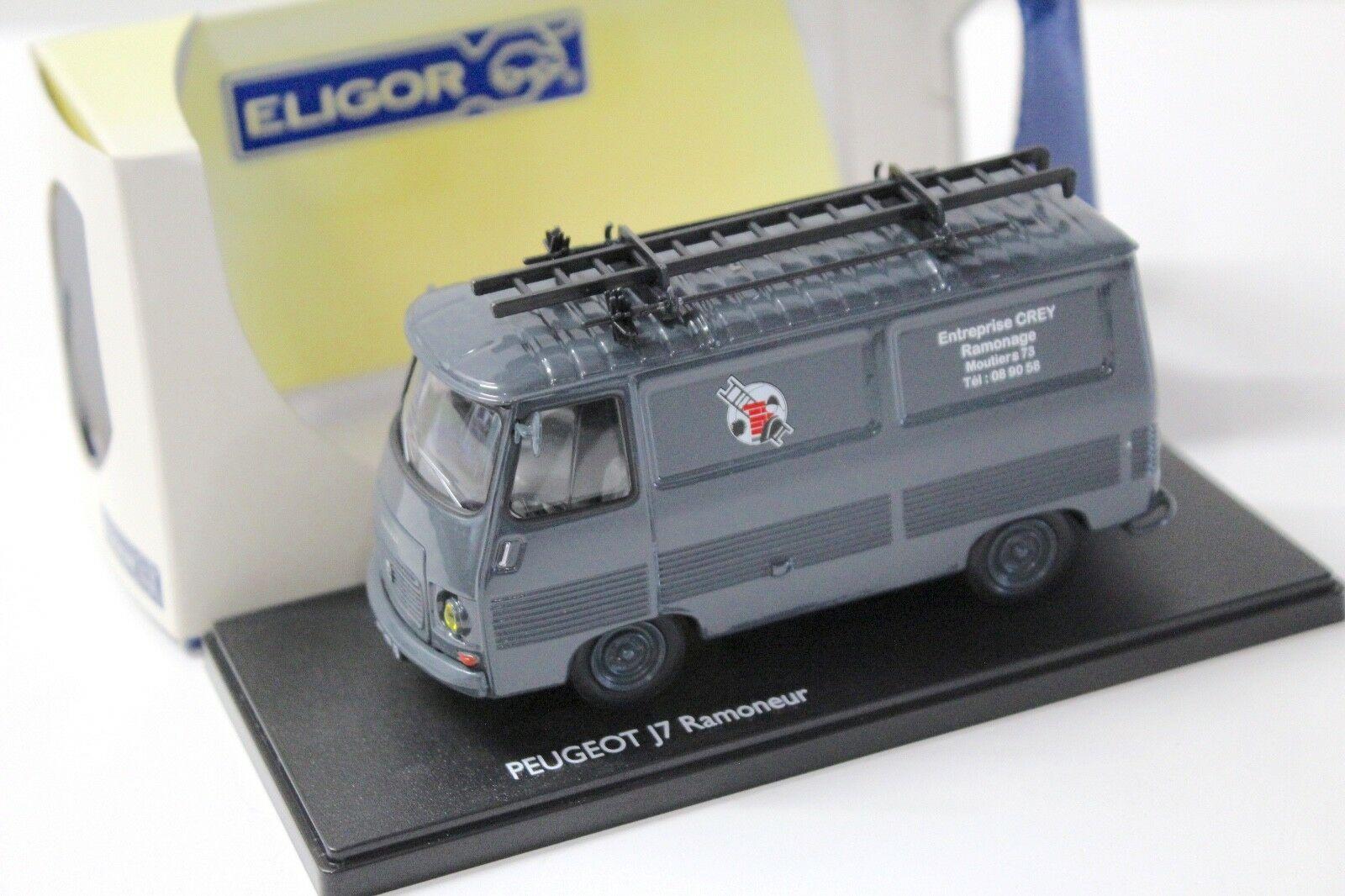 1:43 Eligor Peugeot J7 VAN Ramoneur grey