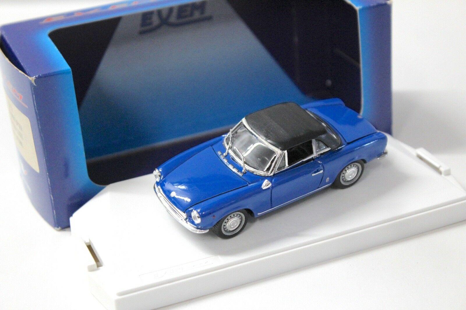 1:43 Exem Fiat 124 Sport Spyder closed Top 1966 blue