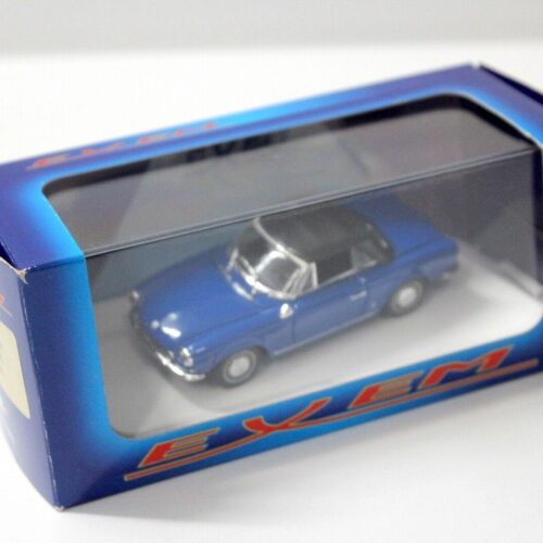 1:43 Exem Fiat 124 Sport Spyder closed Top 1966 blue