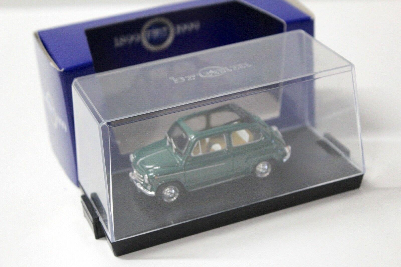 1:43 Brumm Fiat 600D open top dark green 1960