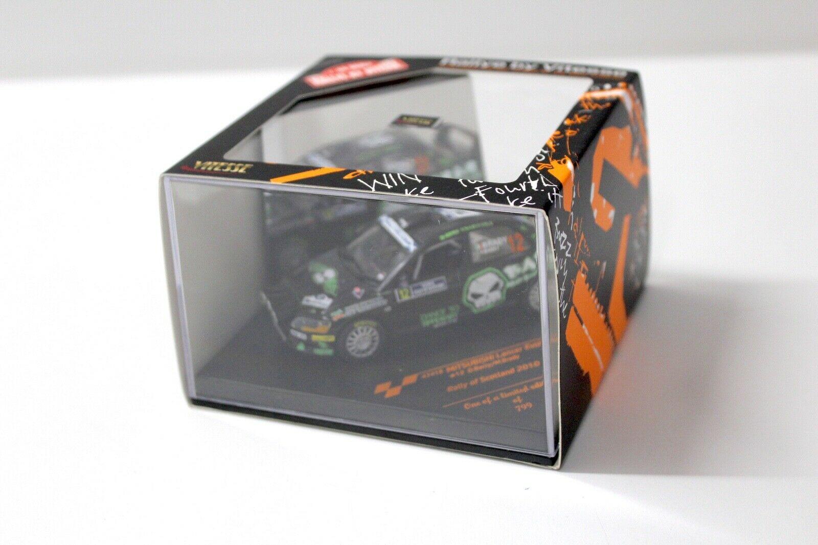 1:43 Vitesse Mitsubishi Lancer Evo IX Rally of Scotland #12 black