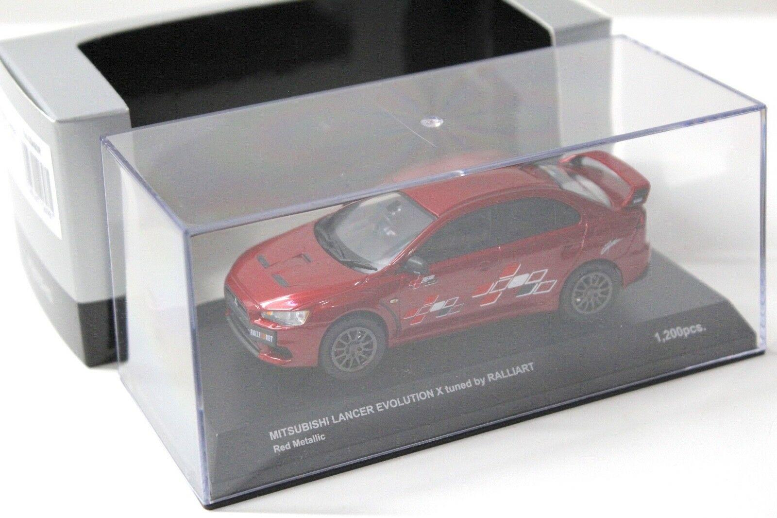 1:43 Kyosho Mitsubishi Lancer Evolution X RALLIART red