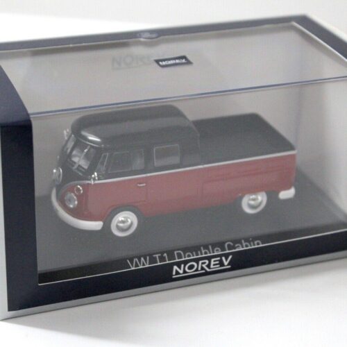 1:43 Norev VW T1 Double Cab Cabin 1961 red/ black