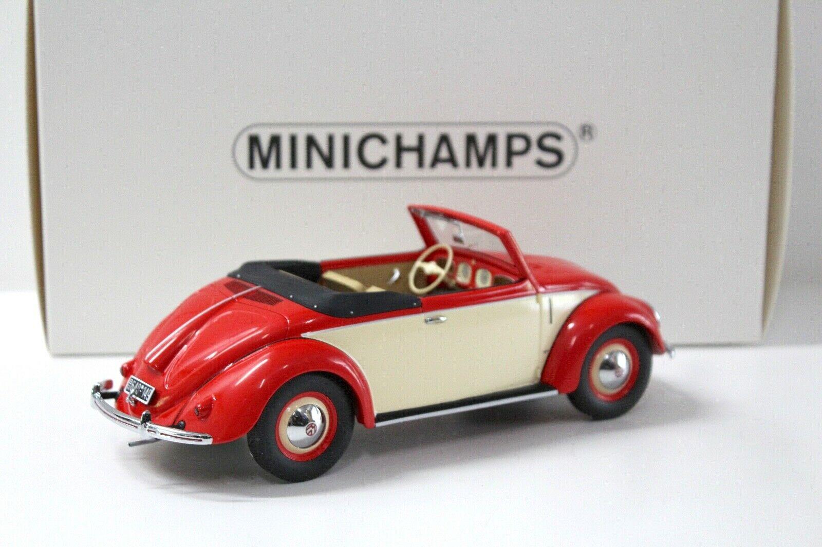 1:18 Minichamps VW 1200 Hebmüller Convertible 1949 red