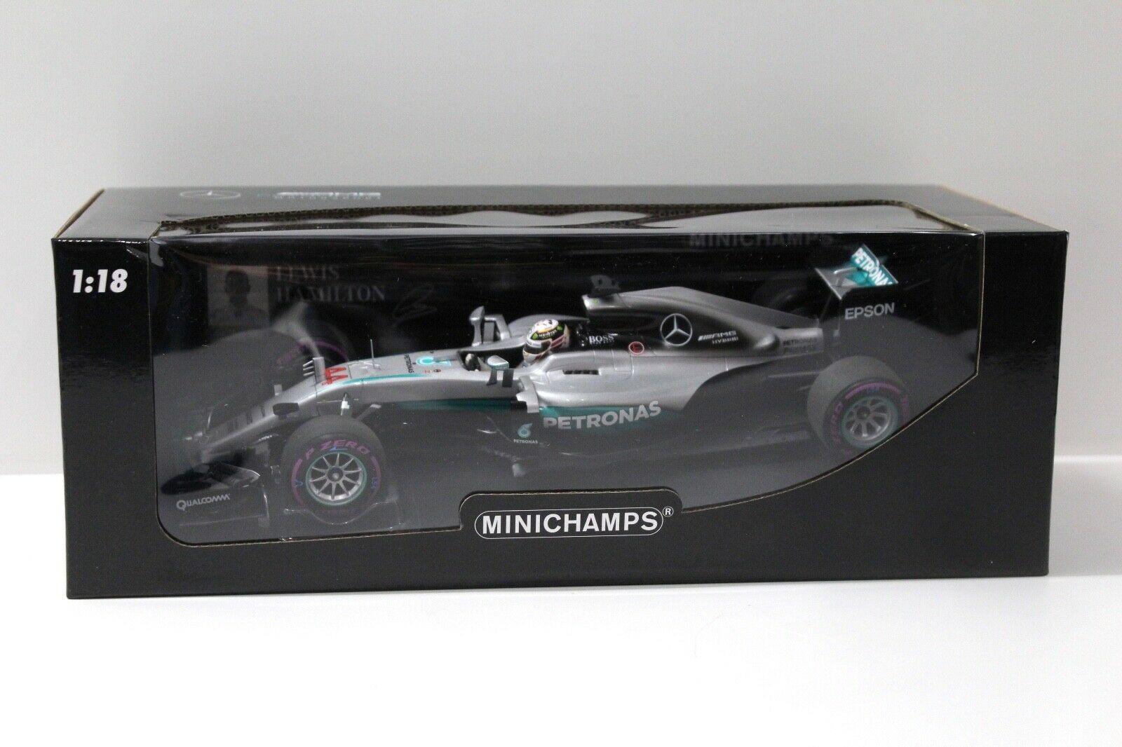 1:18 Minichamps Mercedes AMG Petronas F1 W07 EQ ABU Dhabi Hamilton 2016