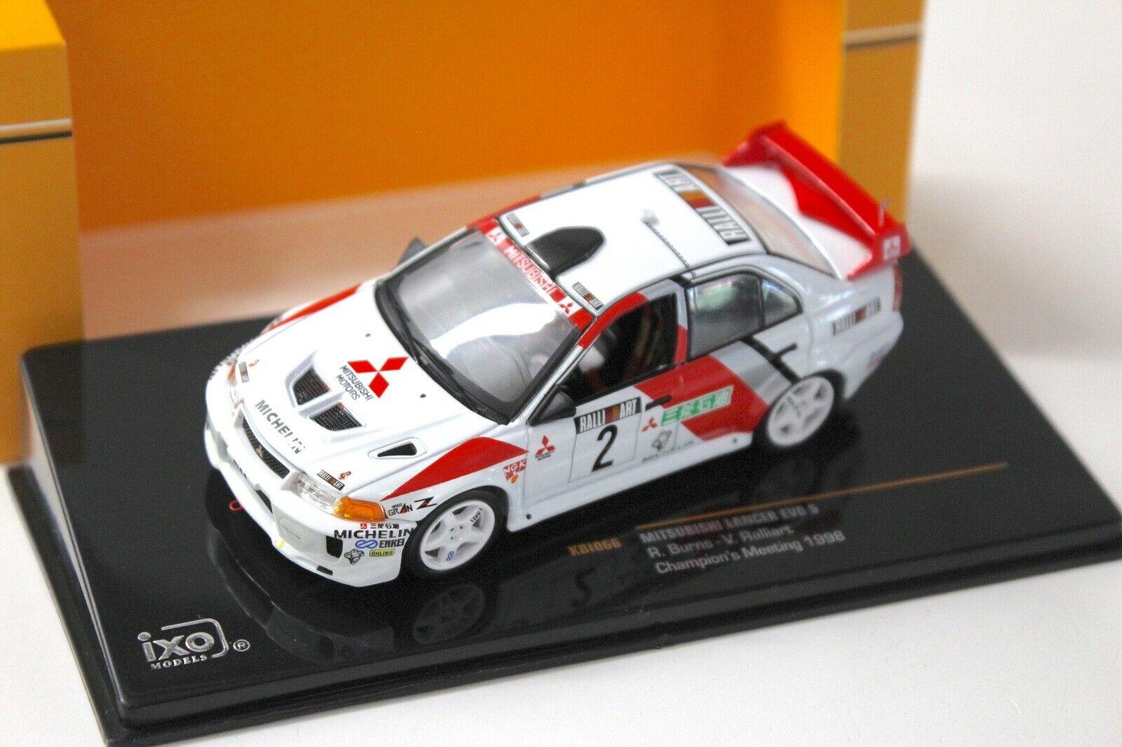1:43 IXO Mitsubishi Lancer Evo 5 Champions Meeting 1998 white #2