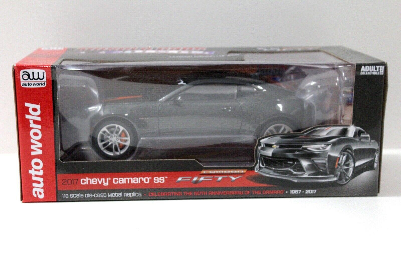 1:18 AUTO World Chevrolet Camaro SS 2017 grey *50th Anniversary*