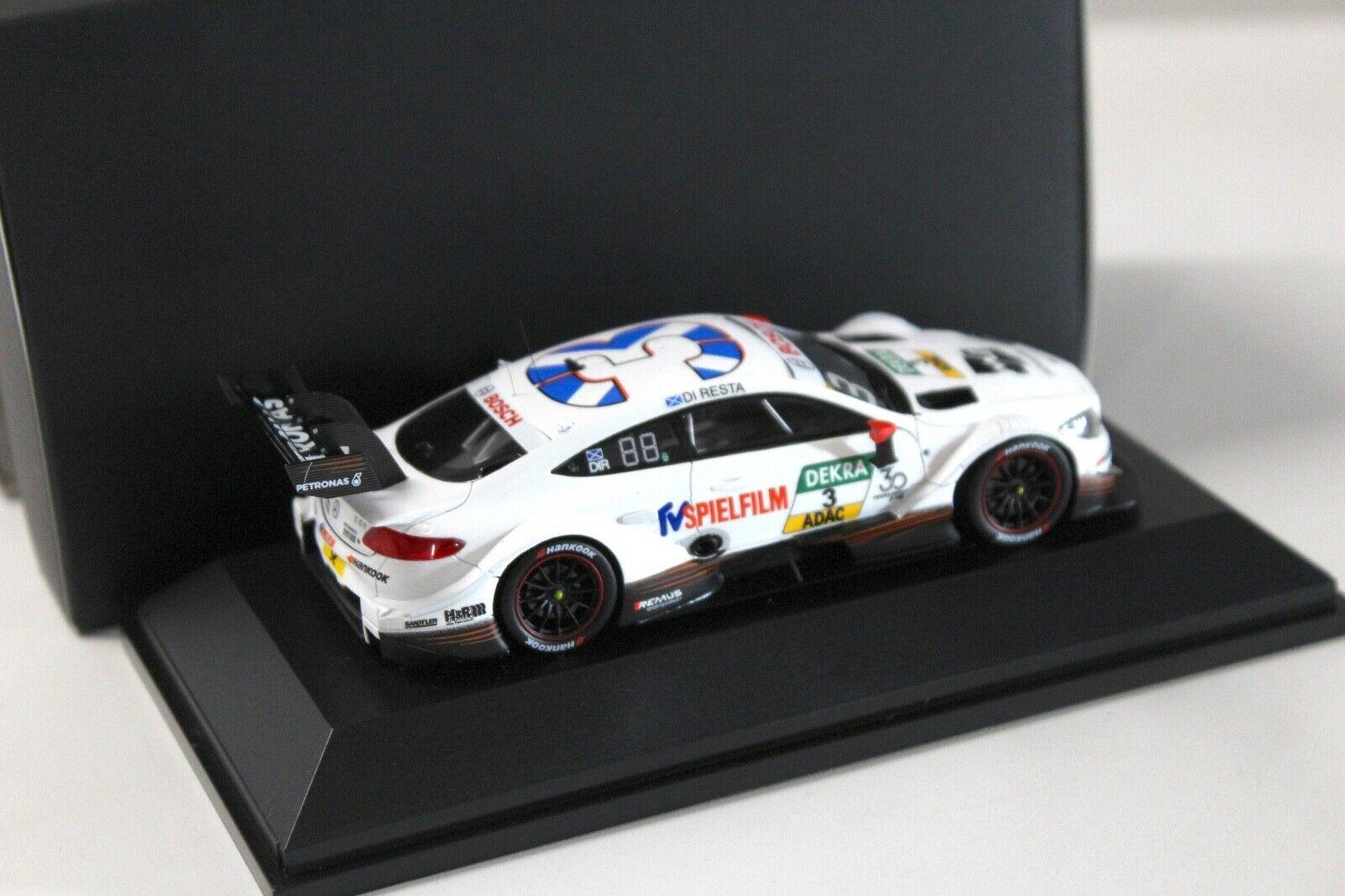 1:43 Spark Mercedes C63 AMG DTM 2018 DI Resta #3 DEALER VERSION