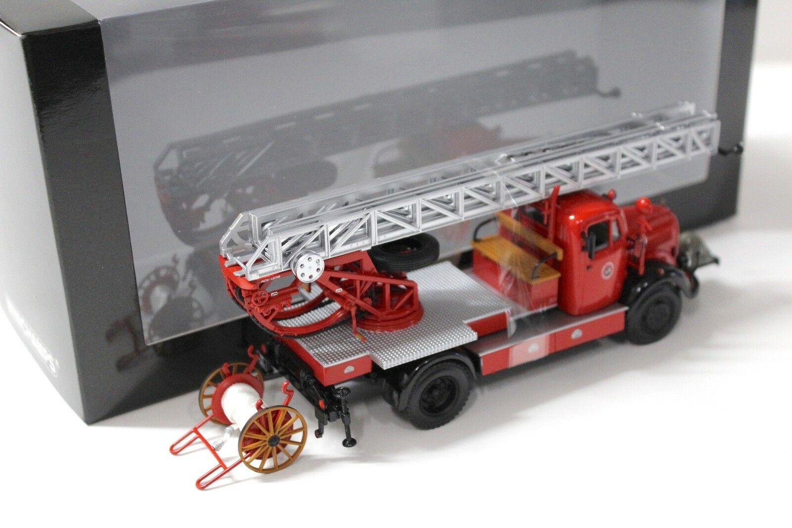 1:43 Minichamps Mercedes L3500 DL17 Feuerwehr Bensheim red/ black