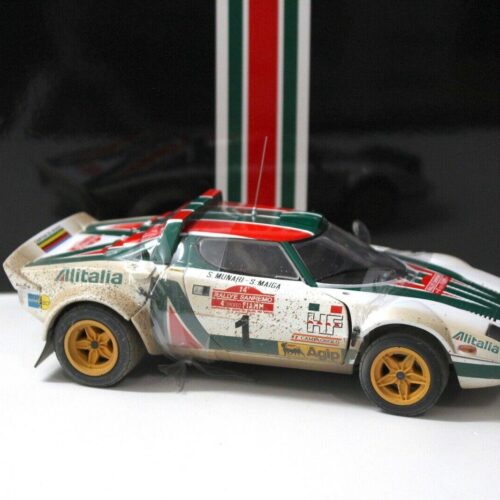 1:18 SunStar 1976 Lancia Stratos HF Rally Sanremo Muddy Version
