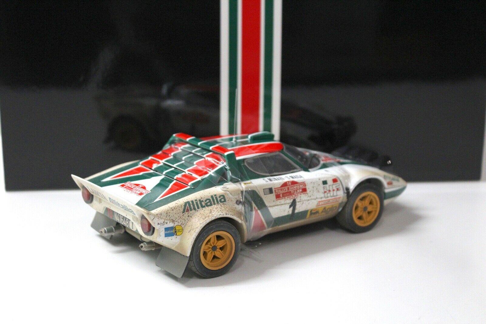 1:18 SunStar 1976 Lancia Stratos HF Rally Sanremo Muddy Version