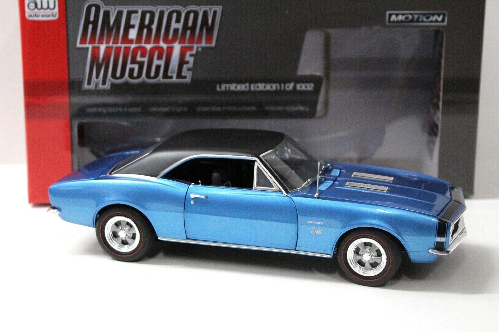 1:18 Auto World Chevrolet Camaro SS 427 Baldwin Motion blue