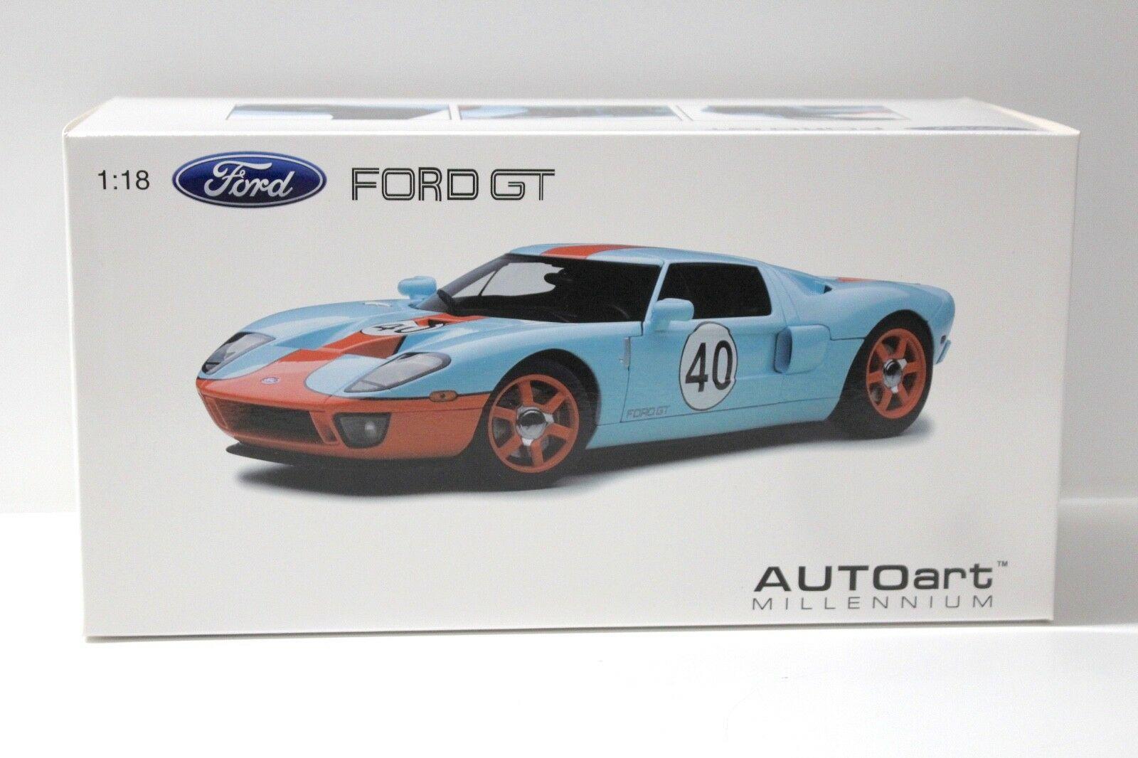 1:18 AUTOart Ford GT LM 2004 GULF LIVERY #40 blue