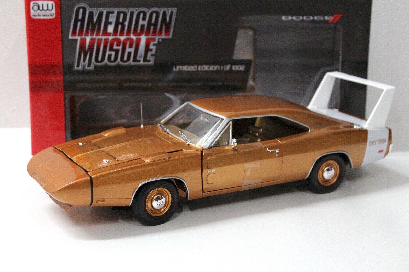 1:18 Auto World Dodge Charger Daytona 1969 gold