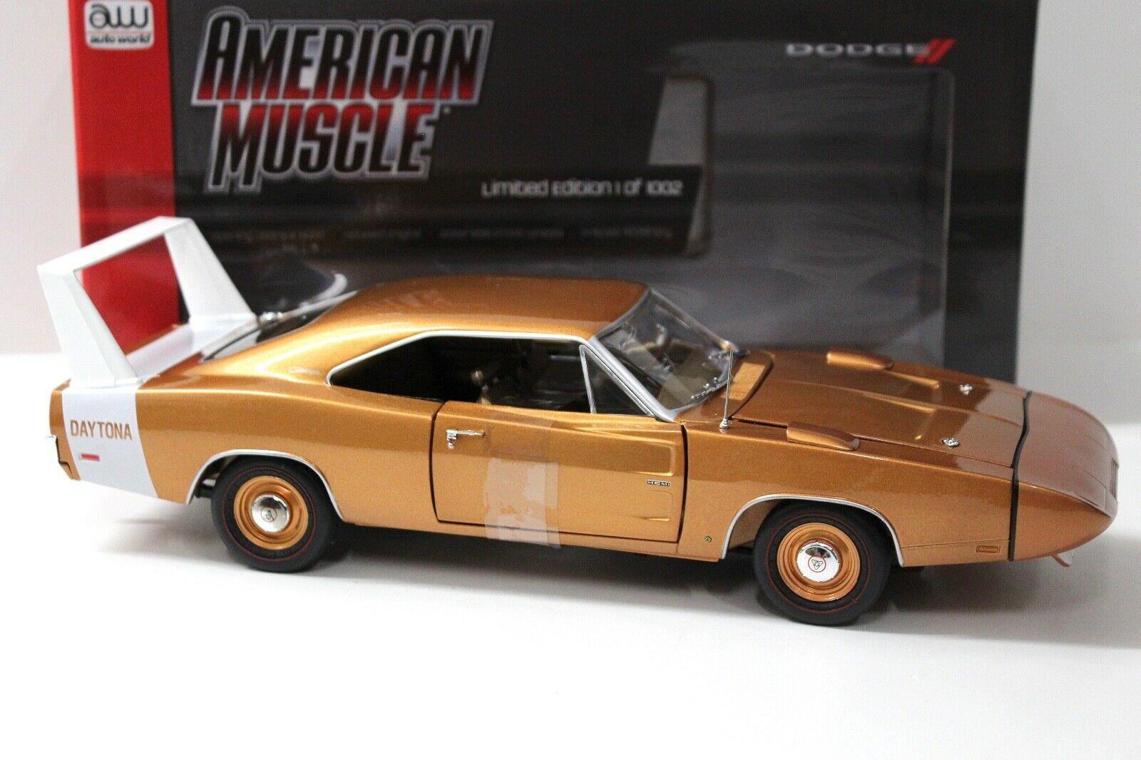 1:18 Auto World Dodge Charger Daytona 1969 gold