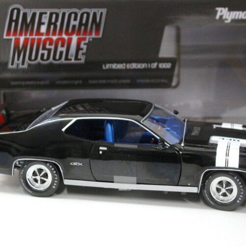 1:18 Auto World Plymouth GTX Coupe 1971 black