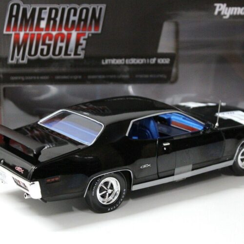 1:18 Auto World Plymouth GTX Coupe 1971 black