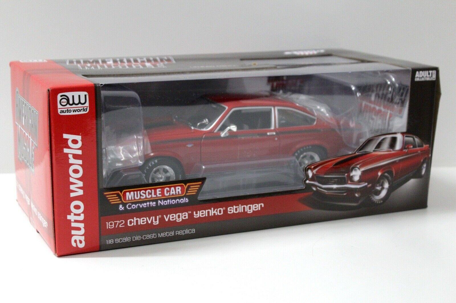1:18 Auto World Chevrolet Vega Yenko Stinger red 1972