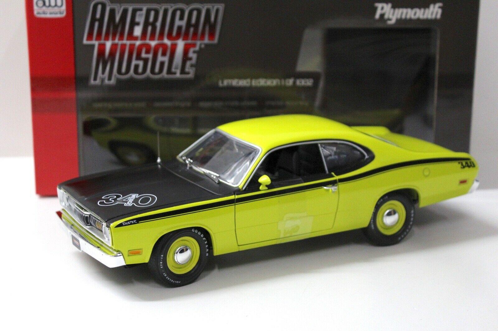 ID 38328 orig.jpg 1:18 Auto World Plymouth Duster 340 light green/ black