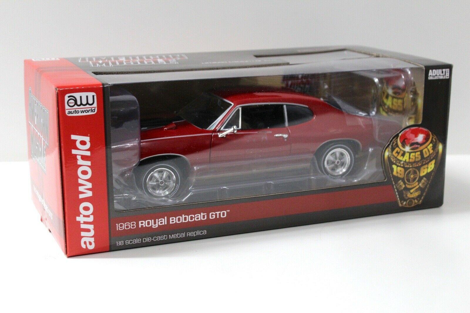 1:18 Auto World Pontiac GTO Royal Bobcat GTO 1968 red