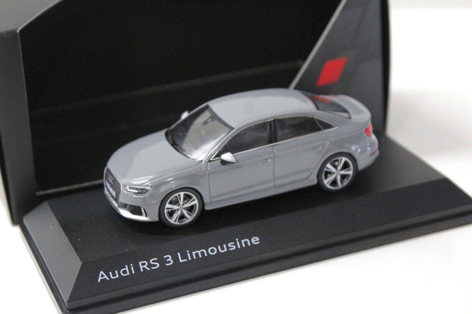 ID 38374 orig.jpg 1:43 iScale Audi RS3 Limousine nardo grey DEALER VERSION