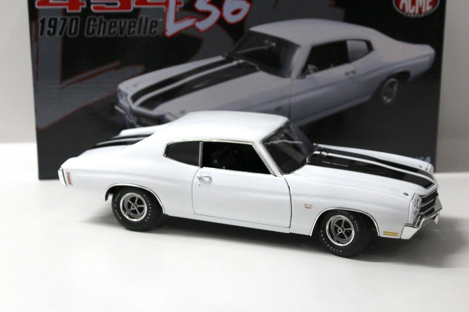 1:18 ACME Chevrolet Chevelle 454 LS6 Coupe white