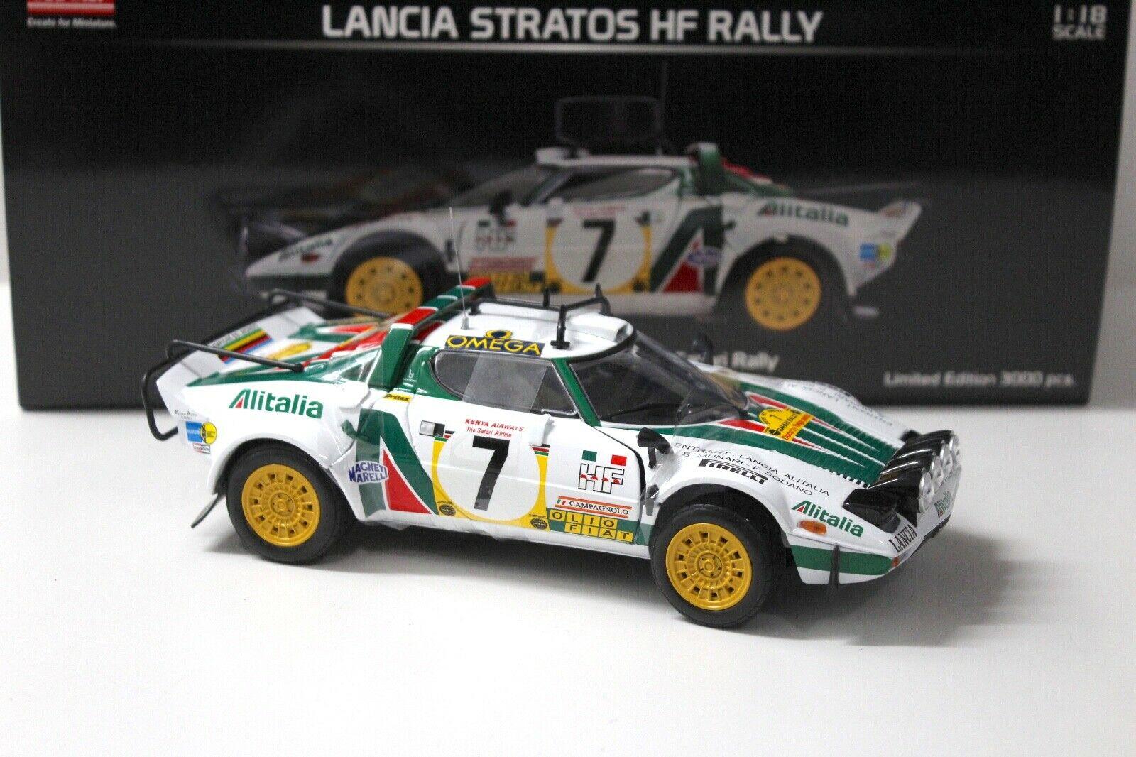 1:18 SunStar Lancia Stratos HF Safari Rally 3rd Place #7