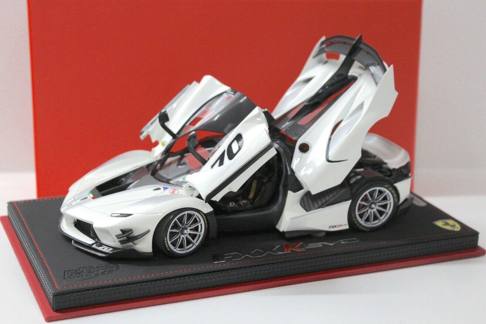 1:18 BBR Ferrari FXXK EVO Presentazione Car #70 white FULL OPENING