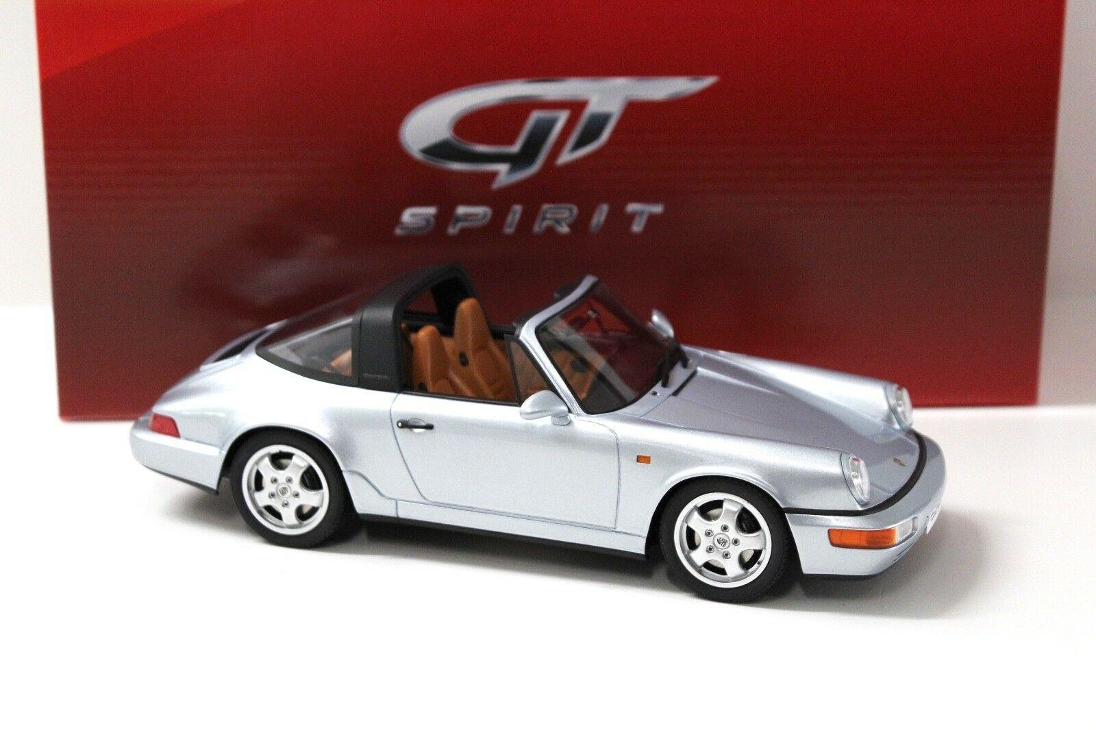1:18 GT Spirit GT185 Porsche 911 964 Carrera 4 Targa silver
