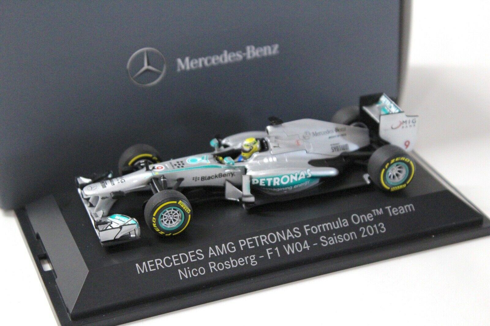 ID 39100 orig.jpg 1:43 Minichamps Mercedes AMG Petronas F1 W04 Rosberg 2013 DEALER VERSION