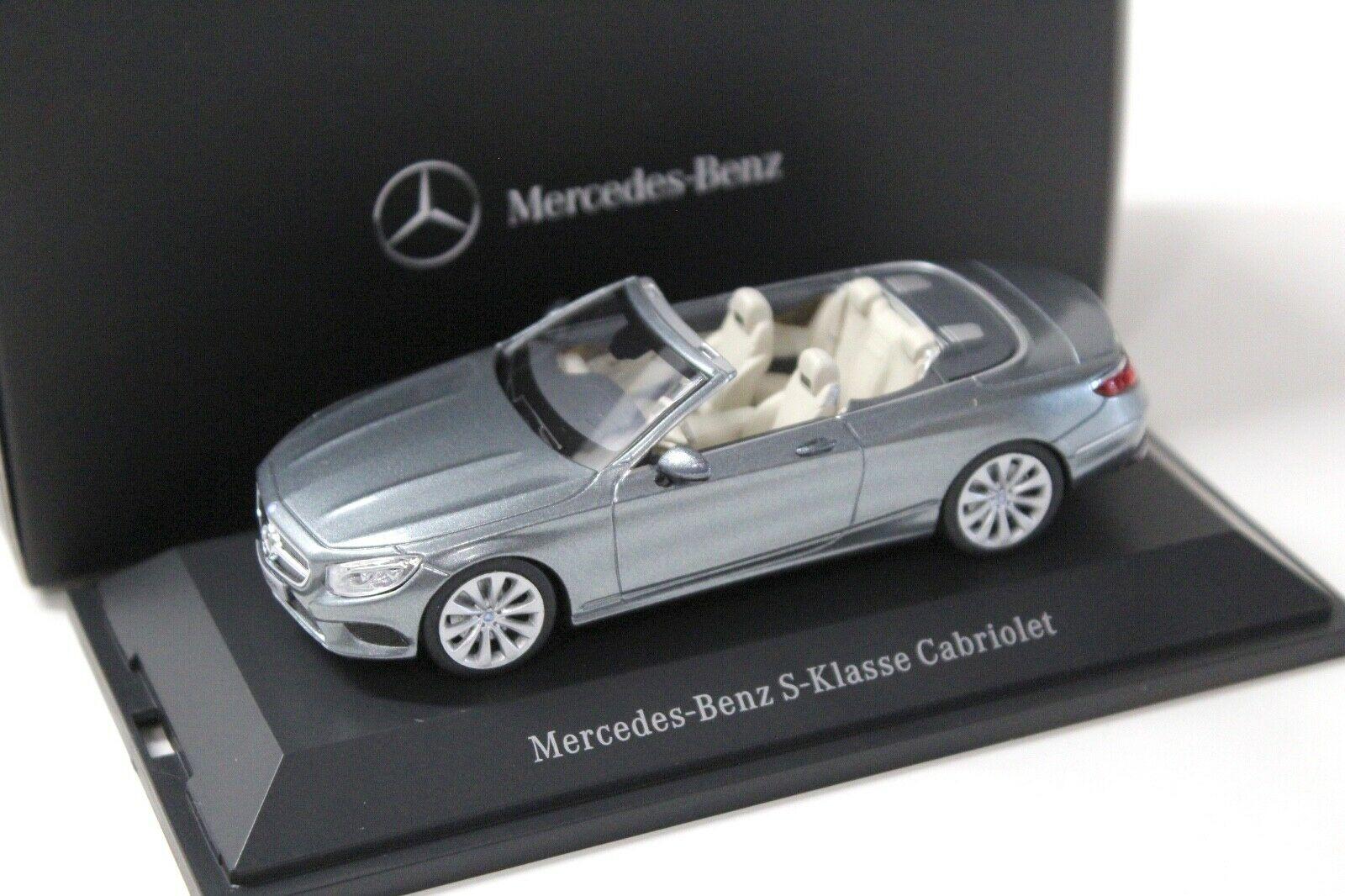 ID 39130 orig.jpg 1:43 Kyosho Mercedes S-Klasse Cabriolet grey DEALER VERSION