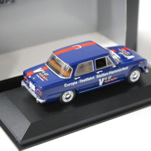 1:43 Minichamps Alfa Romeo Giulia Europa Testfahrt 1970 blue