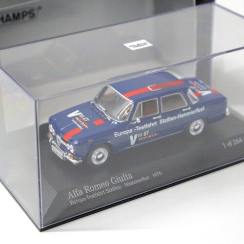 1:43 Minichamps Alfa Romeo Giulia Europa Testfahrt 1970 blue