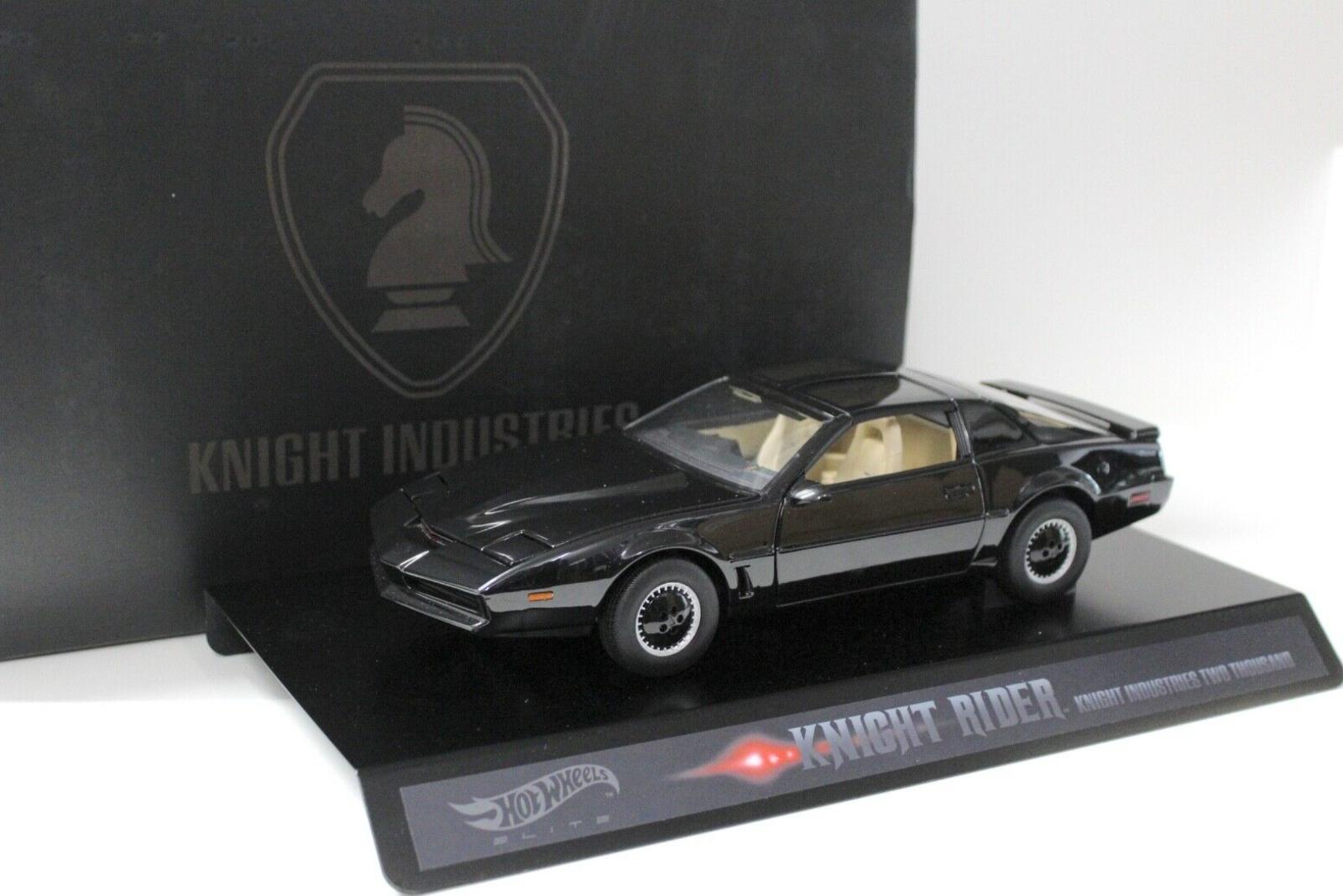 1:18 Ultimate Hot Wheels Elite Knight Rider KITT black mit Licht und Sound