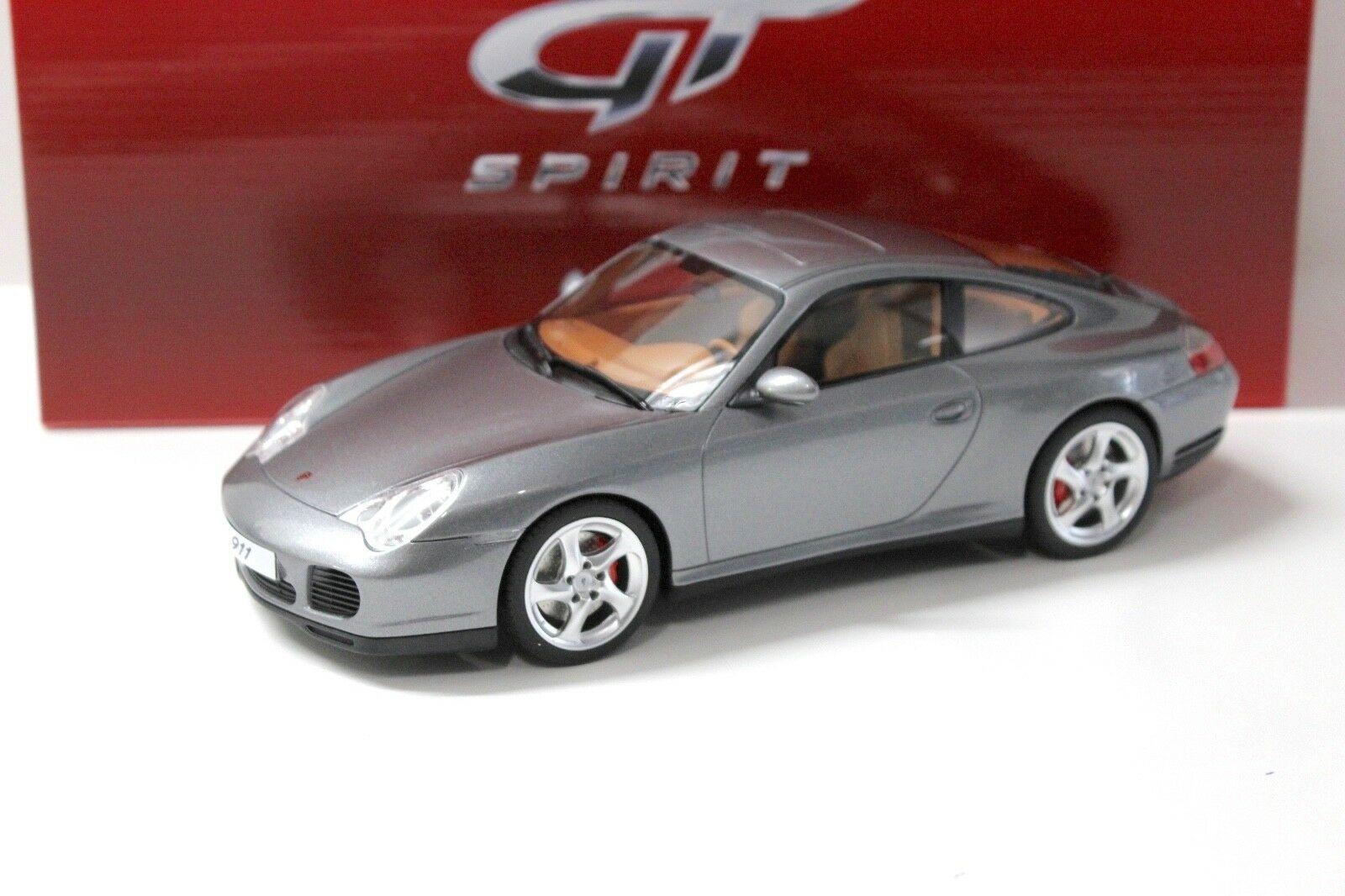 ID 39466 orig.jpg 1:18 GT Spirit GT182 Porsche 911 (996) Carrera 4S Coupe grey metallic